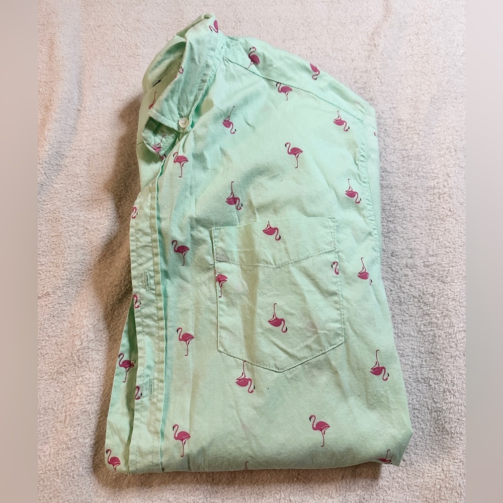 Flamingo 🦩 button down shirt